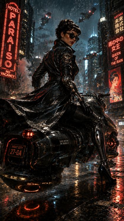 Fondo para celular Agente cyberpunk